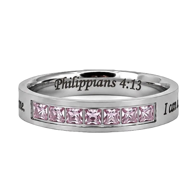 I Can Do All Things 7-Stone Ring | Philippians 4:13