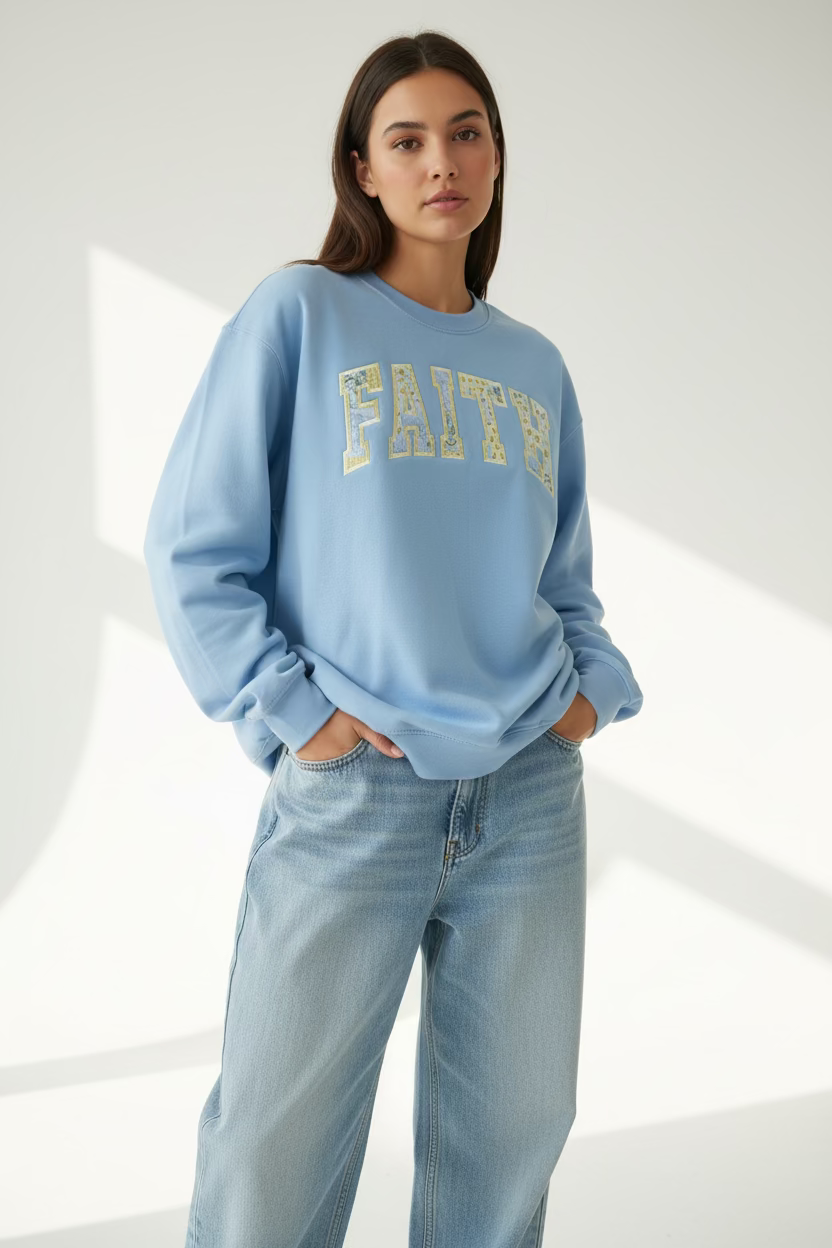 Faith Applique Sweatshirt