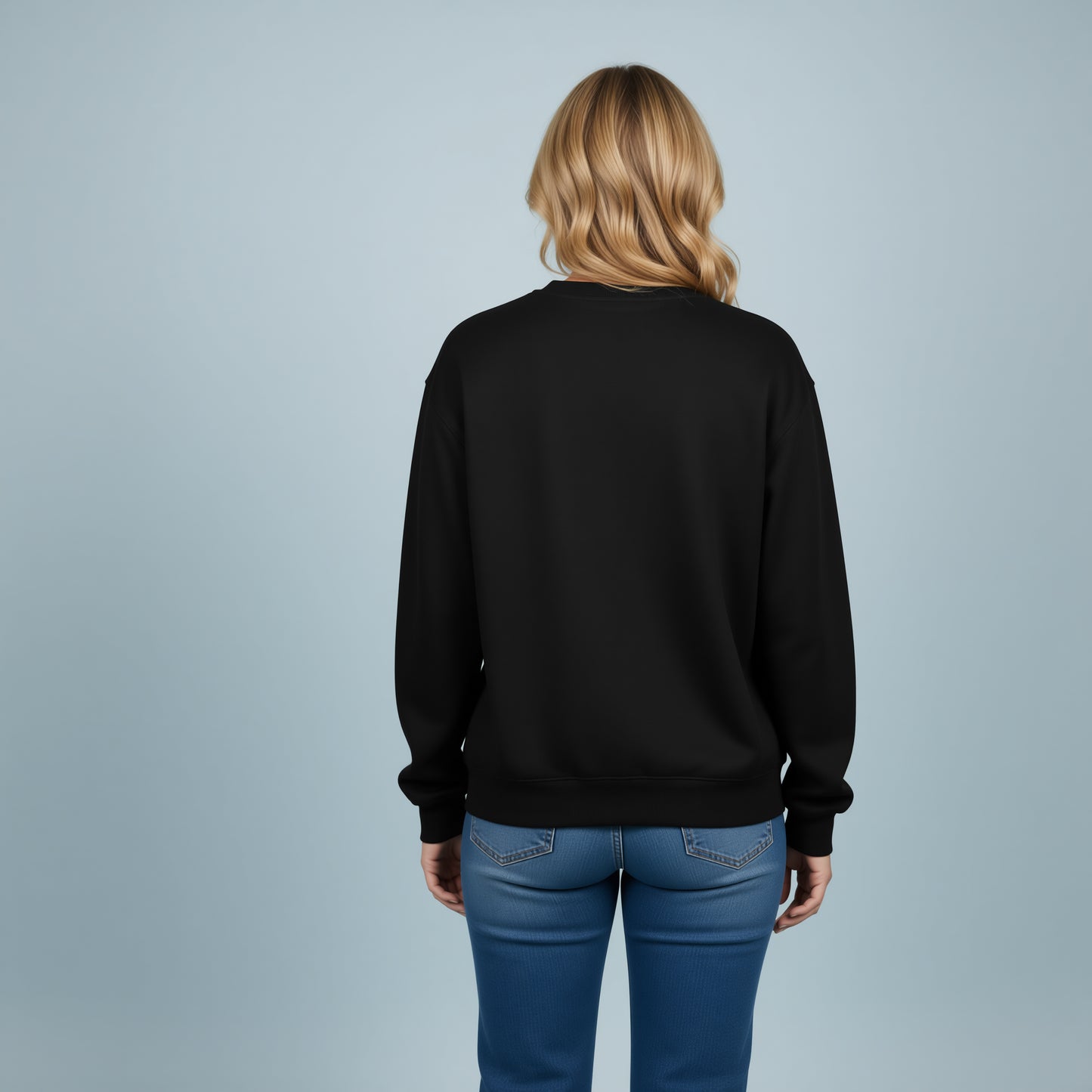 MADE for More Ephesians 2:10 Embroidered Christian Crewneck Sweatshirt - Black