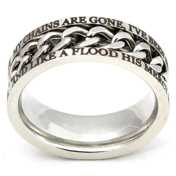 Silver Chain Ring - Freedom Ring