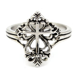 Filigree Cross Ring